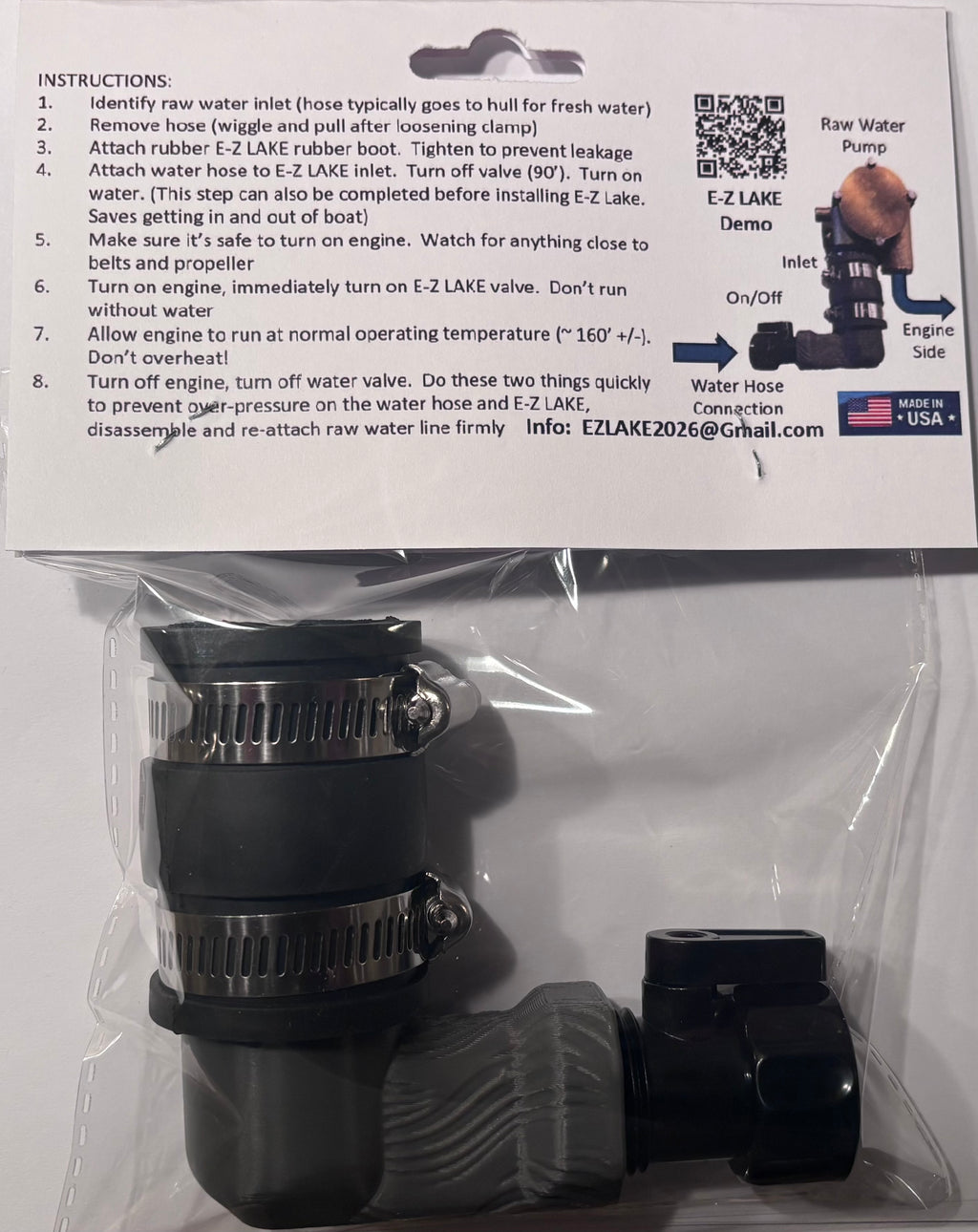 E-Z LAKE "No Fuss Flush" - The No-Fuss Way to Flush Your Inboard Marine Engine