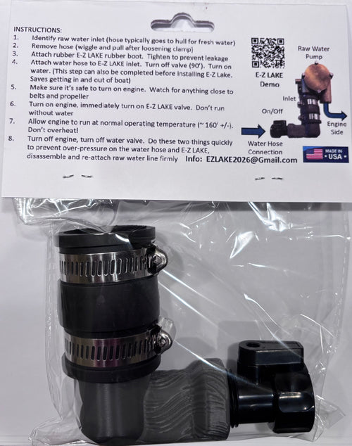 E-Z LAKE "No Fuss Flush" - The No-Fuss Way to Flush Your Inboard Marine Engine